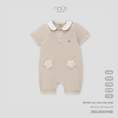 Nous Bộ liền cộc màu nâu nhạt 6,9,12,18M, 2Y