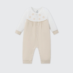 Body dài tay La Pomme phối màu họa tiết nhí - 0,3,6,9M Be