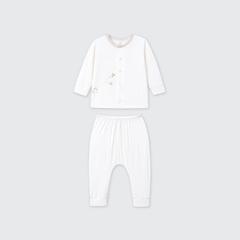 Bộ dài tay cúc thẳng La Pomme truy tìm hạt dẻ - Newborn Be