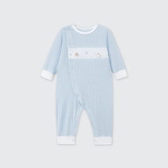 Body dài tay La Pomme truy tìm hạt dẻ - Newborn,0M,3M Xanh