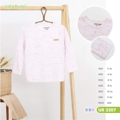 Áo Ualarogo giữ nhiệt cổ viền hồng 3-4y