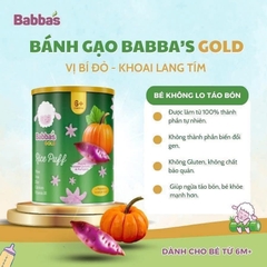 Bánh gạo Babba's gold 6M+