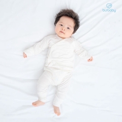 BB008 Bộ cài chéo dài tay Bu Baby - Bambus (Newborn, 0-3M)
