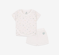 BBB130401 Bộ ngắn tay cổ tròn Bu Baby - Bambus (6-9M, 9-12M, 12-18M)