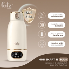 Bình đun và hâm nước pha sữa di động Mini Smart 18 Plus Fatzbaby