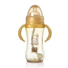 Bình sữa 360 kèm núm PPSU có tay cầm KuKu KU5845 - 280ml
