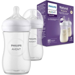 Bộ 2 bình sữa PP MPTN mẫu mới 330ml 3M+ Avent