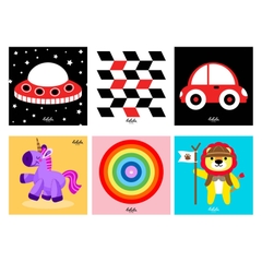 Lalala Baby Bộ thẻ decal màu sắc mẫu 2