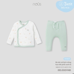 Nous Bộ ba lỗ màu nâu ghi 6,9,12,18M, 2Y