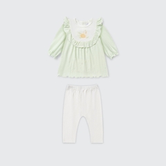 Bộ dài tay La Pomme dreamy style - 6,9,12,18M Xanh