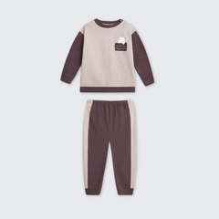 Bộ dài tay La Pomme Happy Bear - 9M,12,18M Be