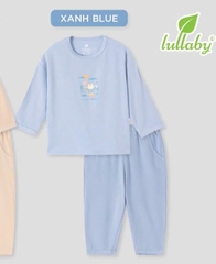 Lullaby Bộ dày tay NH455N - Xanh blue - 9,12,18,24M,3Y,4Y