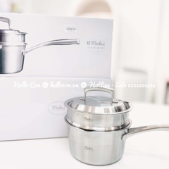 Nồi nấu bột cho bé Inox316 Bluemama Modui kèm hấp