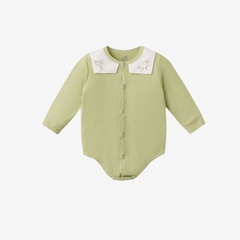 Body chip dài tay La Pomme hoạ tiết đáng yêu - Newborn Xanh lá