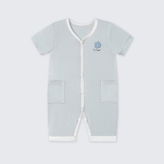 Body cộc tay La Pomme Donut - 3,6,9M Xanh
