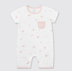 Body cộc tay La Pomme họa tiết ngộ nghĩnh - 3,6,9,12M Hồng