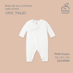 Body dài La Pomme vườn cổ tích - 3M Trắng Ghi
