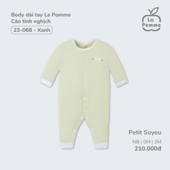 Body dài tay La Pomme Cáo tinh nghịch - Newborn, 0,3M Xanh