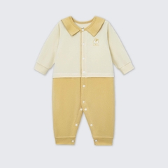Body dài tay La Pomme cổ Peter Pan - Newborn Vàng
