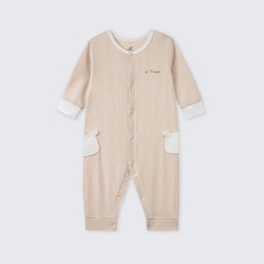 Body dài tay La Pomme Gấu con ngộ nghĩnh - Newborn,0,3M Be