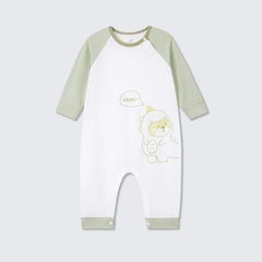 Body dài tay La Pomme gấu nhỏ phiêu lưu ký - 3,6,9M Xanh