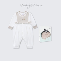 Body dài tay La Pomme Hello Lion - 0M Trắng