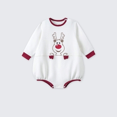 Body dài tay La Pomme mềm mại - 3,6,9,12,18M Trắng