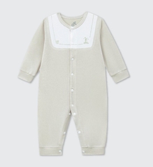 Body dài tay La Pomme phối cổ ngọt ngào - Newborn,0,3M Be