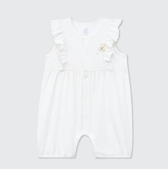 Body sát nách La Pomme Làn sóng ngọt ngào - 3,6,9,12M Trắng