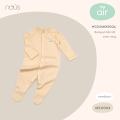 Bodysuit Nous liền tất trám vàng newborn