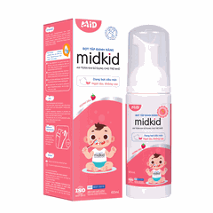 Bọt tập đánh răng Midkid trên hương dâu 1 tuổi