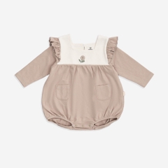 Bu Baby - BCT214900.09MA76 | Body chip dài tay bèo vai đáp ngực Mimo Nâu
