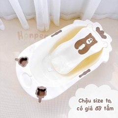 Chậu tắm kèm giá đỡ gấu Honper HP132