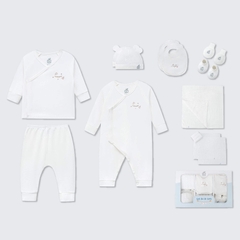 Combo đi sinh La Pomme 17 món Hello World - Newborn Trắng