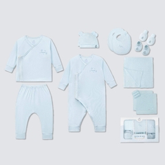 Combo đi sinh La Pomme 17 món Hello World - Newborn Xanh