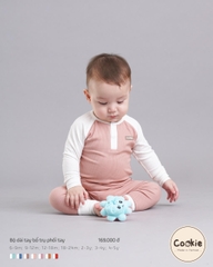 Bộ quần áo Cookie dài tay bổ trụ Raglan