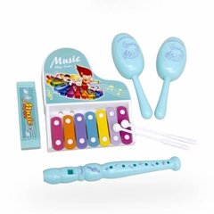 Đàn gỗ Xylophone kèm sáo lục lạc Toys House