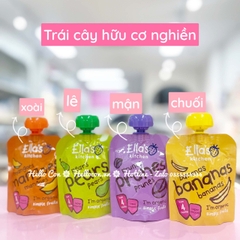 Hoa quả nghiền Ella's Kitchen dành cho trẻ 4 tháng (Vị Chuối, Lê, Táo, Xoài, Mận Khô)