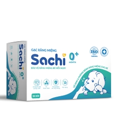 Gạc rơ lưỡi Sachi cho trẻ sơ sinh hộp 30 gói