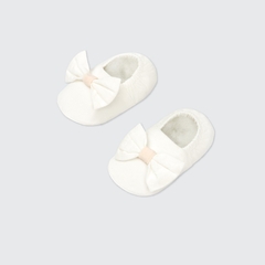 Giày vải La Pomme phối nơ ngọt ngào - S,M Hồng