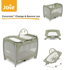 Giường cũi trẻ em Joie Excursion change & Bounce Leo