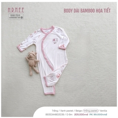 Hrnee Body Dài Bamboo Họa Hồng pastel 3,6M