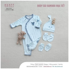 Hrnee Body Dài Bamboo Họa Xanh pastel 3,6M