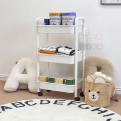 Kệ 3 tầng đa năng Umoo trắng UM-09153