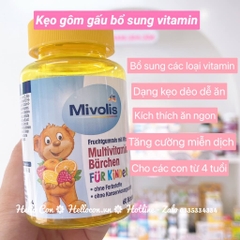 Kẹo gấu đức Mivolis Multivitamin bổ sung vitamin từ 4 tuổi