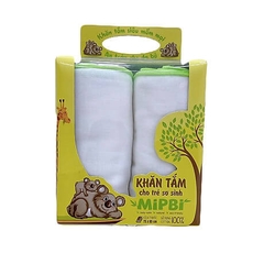 Khăn tắm xô Mipbi cotton cao cấp (hộp 2 khăn)