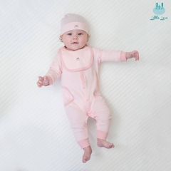 Little Love-Little Love-2024 BỘ SS BODY TĂM ỐP TRÒN HỒNG (0-6M)