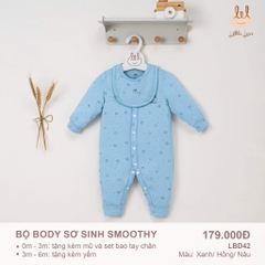 Little Love - 2024 BODY SMOOTHY BLUE BEAR 0,3,6M
