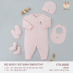 Little Love - 2024 BODY SMOOTHY PINK FLOWERS 0,3,6M