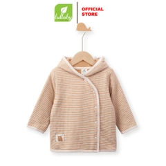 Lullaby áo khoác có mũ NH201V - Kẻ nâu Be - 9,12M